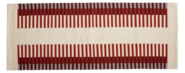 Sarah bézs-piros szőnyeg, 80 x 200 cm - Hübsch