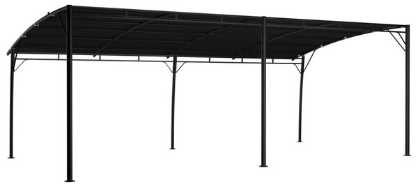 Antracitszürke kerti napellenző 6 x 3 x 2,55 m