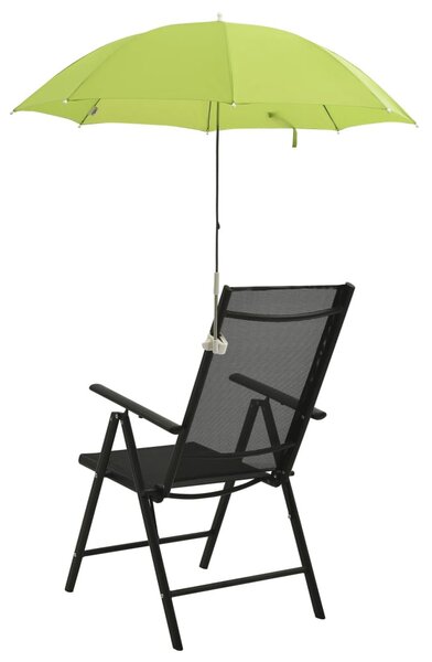 2 db zöld napernyő kempingszékhez 105 cm