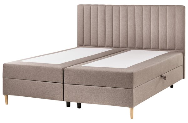 Boxspring ágy tárolóval OFFICER Tópszín 180 x 200 cm