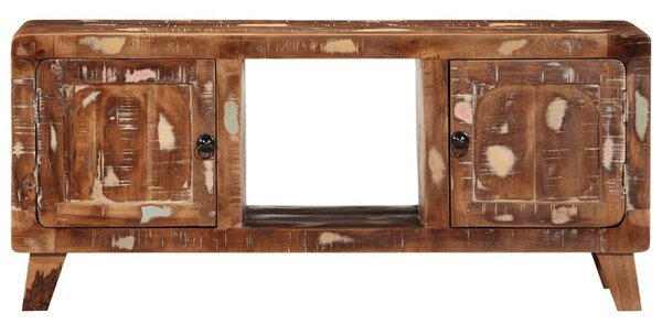 Tömör újrahasznosított fa TV-szekrény 105x46x32 cm