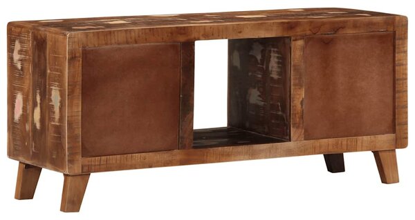 Tömör újrahasznosított fa TV-szekrény 105x46x32 cm