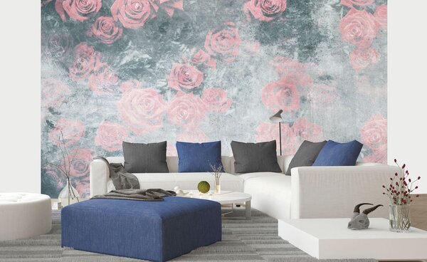 Nem szőtt fotótapéta absztrakt rózsa i. 375 x 250 cm