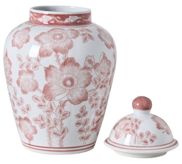 Fedeles váza MOGUER Porcelán 36 cm Piros/fehér