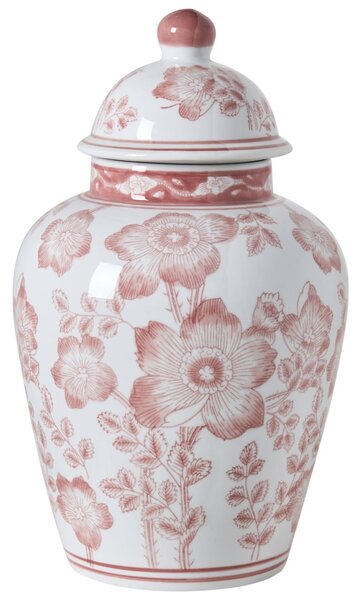 Fedeles váza MOGUER Porcelán 36 cm Piros/fehér