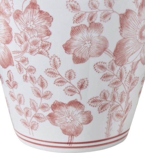 Fedeles váza MOGUER Porcelán 36 cm Piros/fehér
