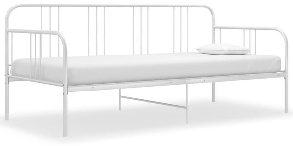 Fehér fém kanapéágy-keret 90 x 200 cm