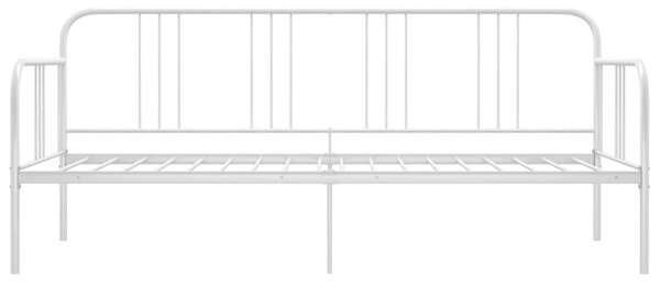 Fehér fém kanapéágy-keret 90 x 200 cm