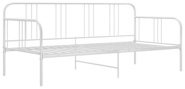 Fehér fém kanapéágy-keret 90 x 200 cm