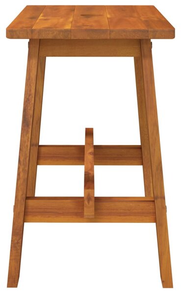 Téglalap alakú tömör akácfa ülőke 45 x 29 x 45 cm