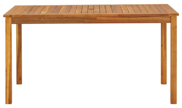 VidaXL tömör akácfa kerti asztal 140 x 80 x 74 cm