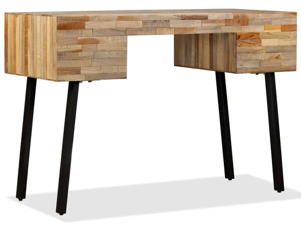 Tömör újrahasznosított fa íróasztal 110 x 50 x 76 cm