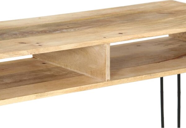Tömör mangófa konzolasztal 115 x 35 x 76 cm