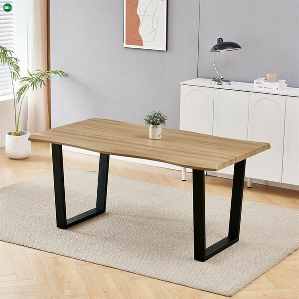 Étkezőasztal 160×90 cm, MDF, Vad Tölgy. HT-F4216 OAK