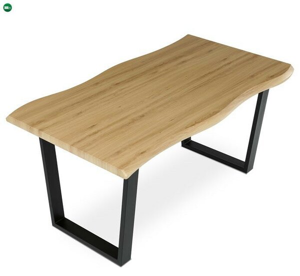 Étkezőasztal 160×90 cm, MDF, Vad Tölgy. HT-F4216 OAK