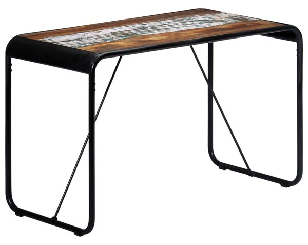 Tömör újrahasznosított fa étkezőasztal 118 x 60 x 76 cm