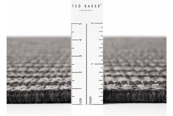 Fekete-krémszínű kültéri-beltéri szőnyeg 120x170 cm Haringey Linley – Ted Baker