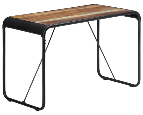 Tömör újrahasznosított fa étkezőasztal 118 x 60 x 76 cm