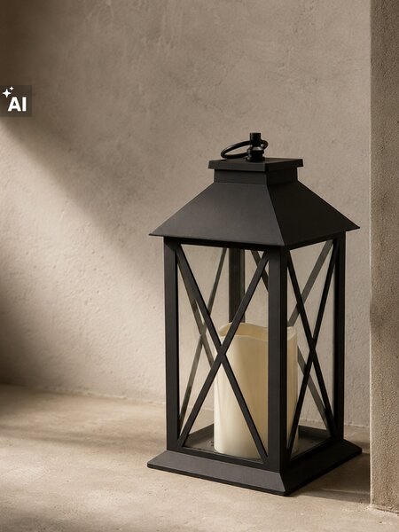 Sinsay - LED lámpa lampion formában - fekete