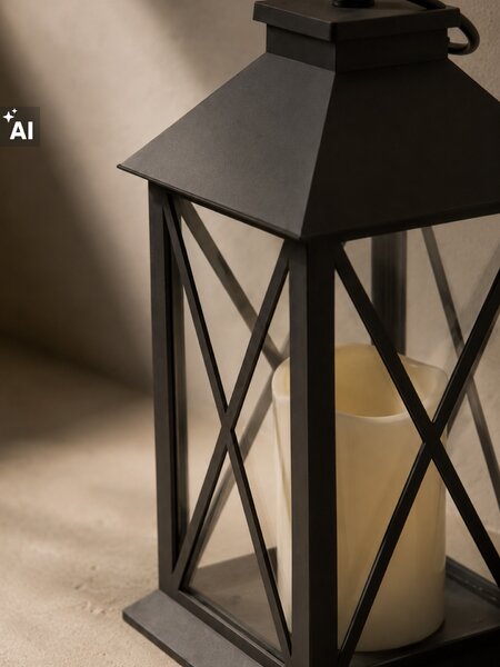 Sinsay - LED lámpa lampion formában - fekete