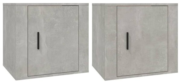 2 db betonszürke éjjeliszekrény 50x39x47 cm