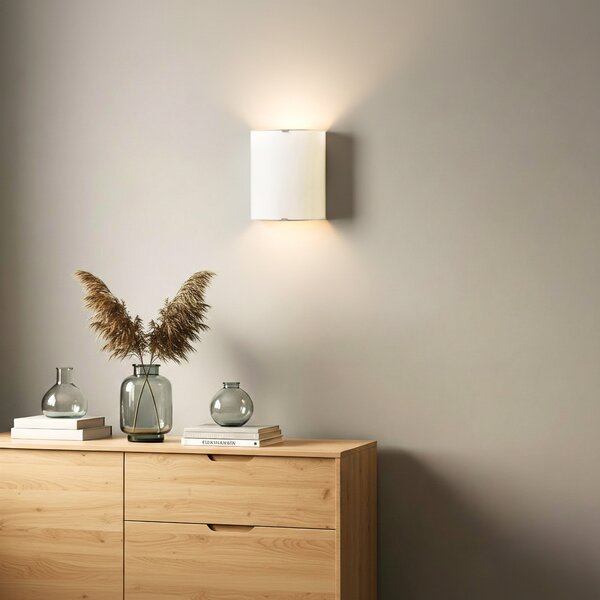 Fali Lámpa Lindby, Phil, dimmable, Fehér, Folyosó, Üveg, Modern