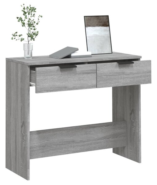Szürke sonoma színű szerelt fa tálalóasztal 90 x 36 x 75 cm