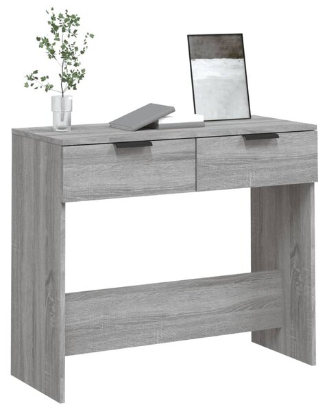 Szürke sonoma színű szerelt fa tálalóasztal 90 x 36 x 75 cm