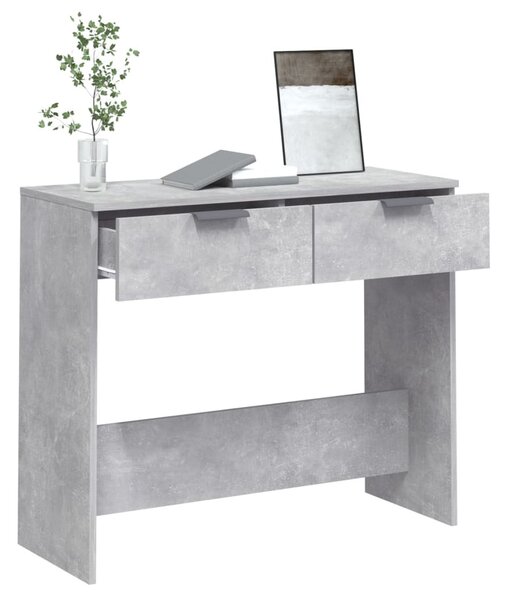 Betonszürke szerelt fa tálalóasztal 90 x 36 x 75 cm