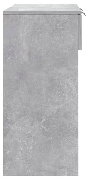 Betonszürke szerelt fa tálalóasztal 90 x 36 x 75 cm