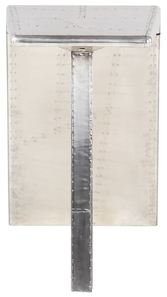 Ezüstszínű fém repülős asztal 112 x 50 x 76 cm