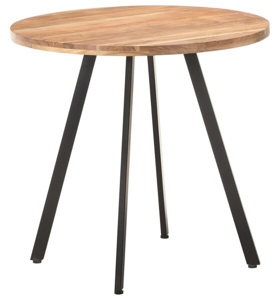 Tömör akácfa étkezőasztal 80 cm