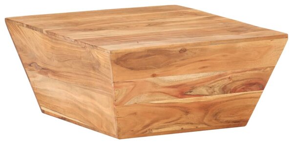 V-alakú tömör akácfa dohányzóasztal 66 x 66 x 30 cm