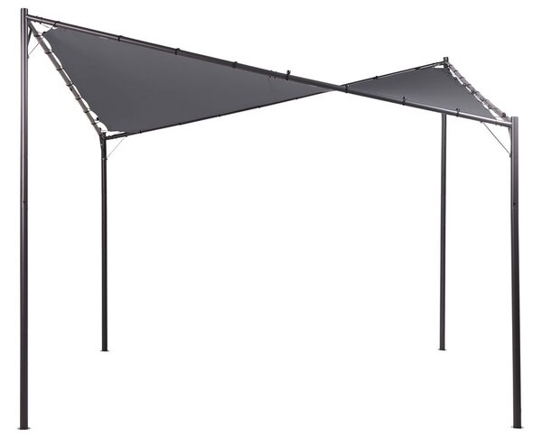 Pavilon AVENTINE Fém 300 cm 300 cm Sötétszürke