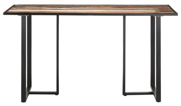 Tömör újrahasznosított fa étkezőasztal 140 cm