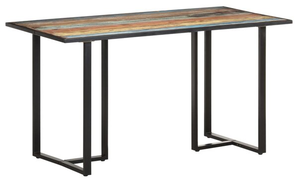Tömör újrahasznosított fa étkezőasztal 140 cm