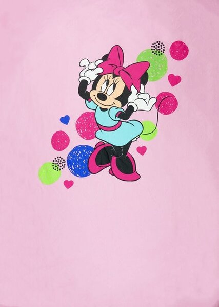 Disney Minnie wellsoft béléses pamut babatakaró 70x90cm - rózsaszín