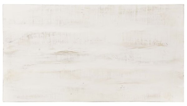 Fehér tömör mangófa dohányzóasztal 110 x 60 x 45 cm