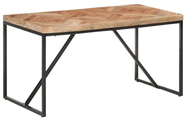 Tömör akác és mangófa étkezőasztal 140 x 70 x 76 cm