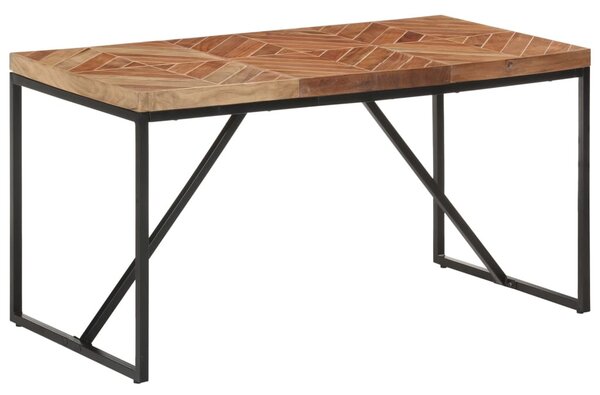 Tömör akác és mangófa étkezőasztal 140 x 70 x 76 cm
