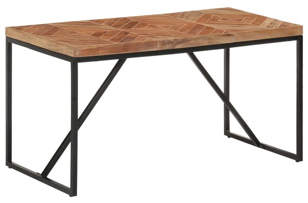 Tömör akác és mangófa étkezőasztal 140 x 70 x 76 cm