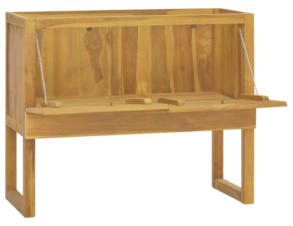 Tömör tíkfa fürdőszobaszekrény 90 x 40 x 75,5 cm