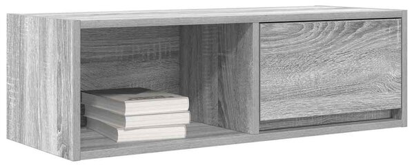 Szürke sonoma színű szerelt fa TV-szekrény 80x31x25,5 cm