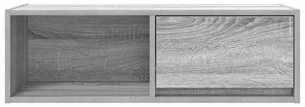 Szürke sonoma színű szerelt fa TV-szekrény 80x31x25,5 cm