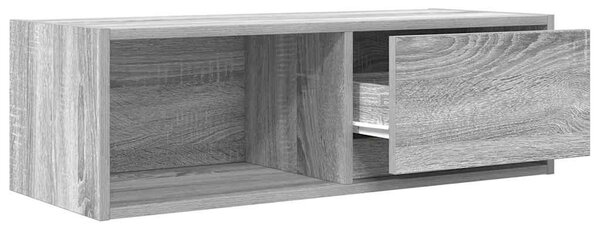 Szürke sonoma színű szerelt fa TV-szekrény 80x31x25,5 cm