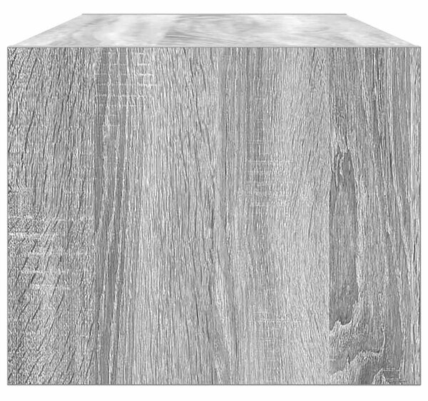 Szürke sonoma színű szerelt fa TV-szekrény 80x31x25,5 cm