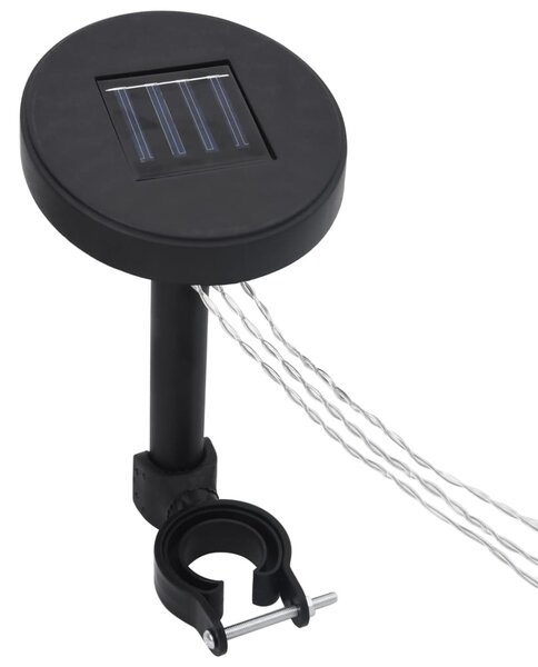Antracitszürke pavilon függönnyel és LED fényfüzérrel 4 x 3 m