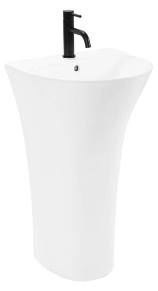 Rea Rita Slim, szabadon álló mosdó 480x420x835mm, fehér fényes, REA-U9901