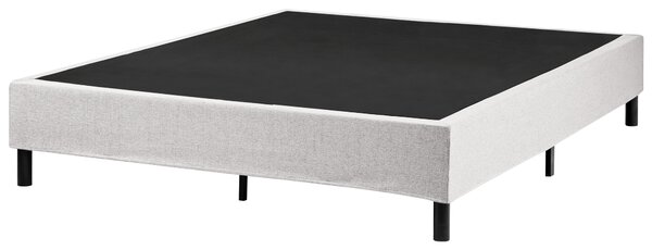 Fejtámla nélküli boxspring ágy COUNTESS 160 x 200 cm Világosszürke