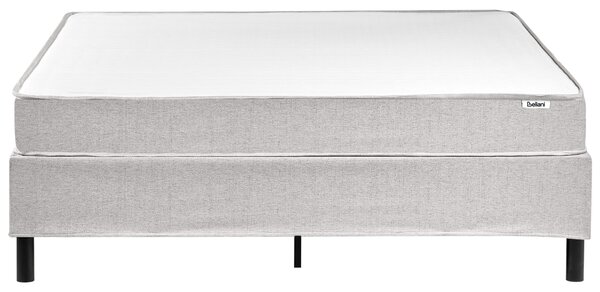 Fejtámla nélküli boxspring ágy COUNTESS 160 x 200 cm Világosszürke
